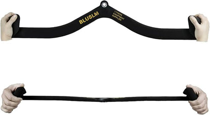 LAT Pull Down Bar for Cable Machine, LAT Pulldown Attachments T Bar V Bar Cable Attachment, Back Tricep Bar Strength Training Handle