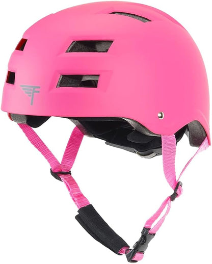 Flybar Bike Helmet- Multi Sport Dual Certified Adjustable Dial, Lightweight Skateboard Helmet, Roller Skating, Pogo, Electric Scooter, Snowboard, Boys and Girls Kids- Adults Helmets