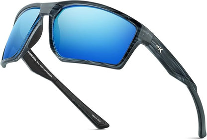 KastKing Osage Polarized Sport Sunglasses for Men and Women, Ideal for Driving Fishing Cycling Running, UV Protection