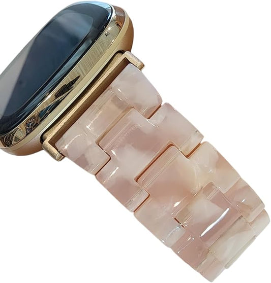 DSAAplus Compatible with Fitbit Versa4/Sense2/Versa3/Sense, Versa/Versa 2/Versa Lite/Versa SE Bands Resin Fashion Smartwatch Replacement Wristband Strap for Women Men