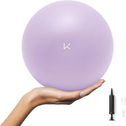 KEEP Pilates Small Exercise Ball Anti-Burst - Thickened Yoga Ball With Pump for Physical Therapy, Fitness, Workout, and Core Strength