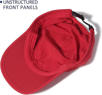 GADIEMKENSD Stretch Running Hat with Soft Brim, Quick Dry, Unstructured, Unisex-Adult