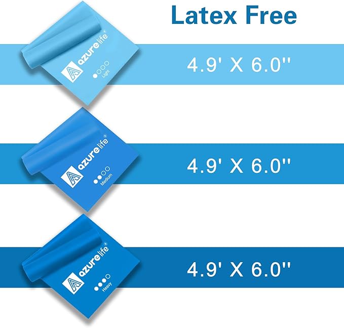 Resistance Bands,Professional Long Non-Latex Elastic Stretch Bands,Exercise Bands for Physical Therapy, Yoga, Pilates, Rehab, at-Home or The Gym Workouts, Strength Training