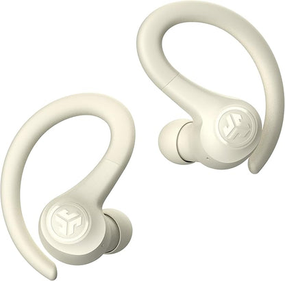 JLab Go Sport+ Wireless Workout Earbuds Featuring C3 Clear Calling, Secure Earhook Sport Design, 35+ Hour Bluetooth Playtime, and 3 EQ Sound Settings (Sand)