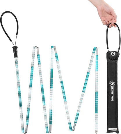 G2 GO2GEHTER 7075 Aluminum Alloy 270cm Backcountry Avalanche Rescue Probe with Storage Bag, Folding Design, Easy to Storage and Carry (3 Color Available)