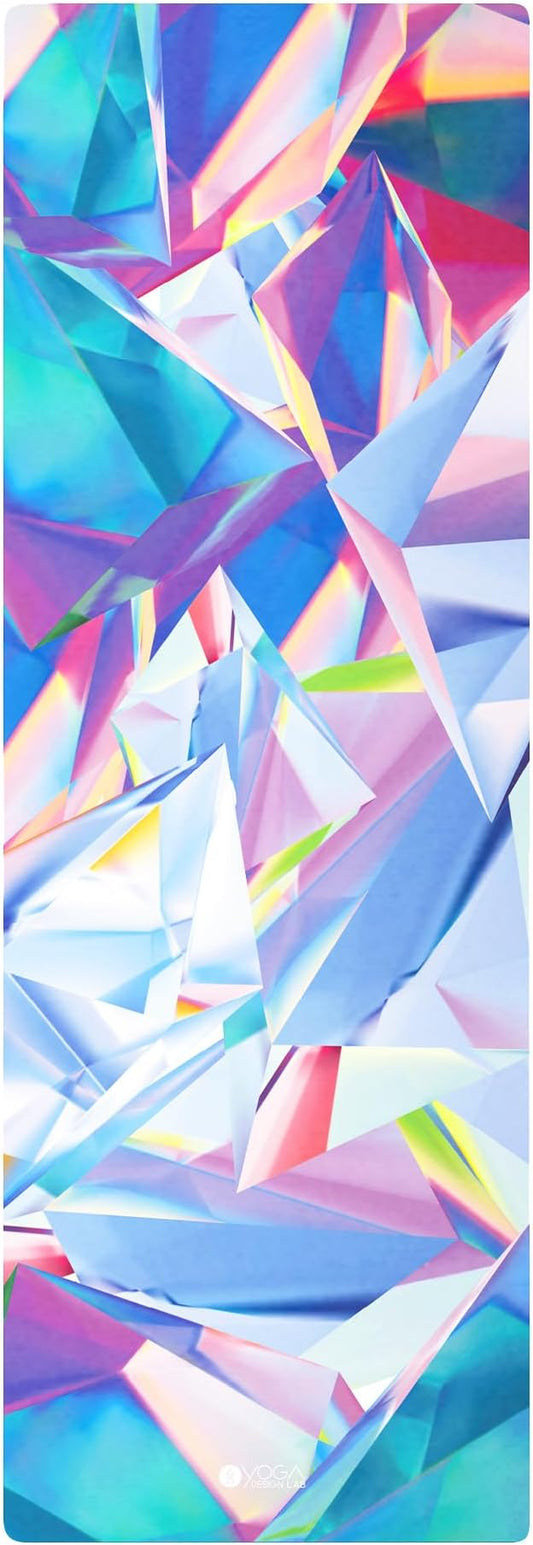 YOGA DESIGN LAB | The Combo Yoga Mat | 2-in-1 Mat+Towel | Eco Luxury | Ideal for Hot Yoga, Power, Bikram, Ashtanga, Sweat | Studio Quality | Includes Carrying Strap!