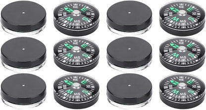 12PCS Button, Mini Pocket Paracord Bracelet Liquid Filled