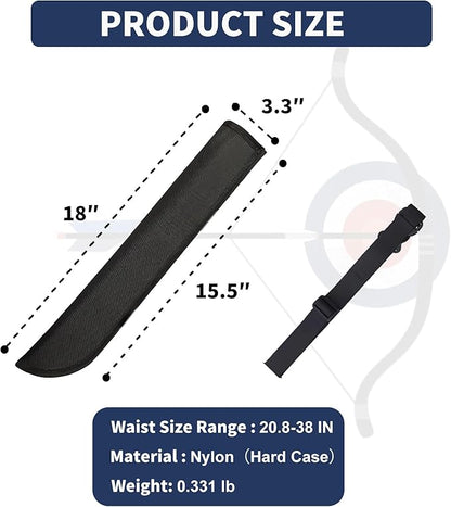 Hard Case Hip Quiver with Adjustable Belt,Wear-Resistant Arrow Quiver for Compound Bow,Quiver Arrow Holder for Archery, Hunting Lightweight Archery Quiver