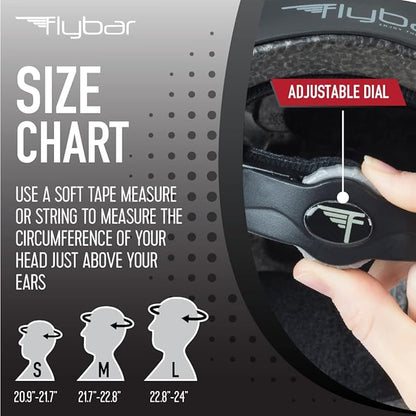 Flybar Bike Helmet- Multi Sport Dual Certified Adjustable Dial, Lightweight Skateboard Helmet, Roller Skating, Pogo, Electric Scooter, Snowboard, Boys and Girls Kids- Adults Helmets