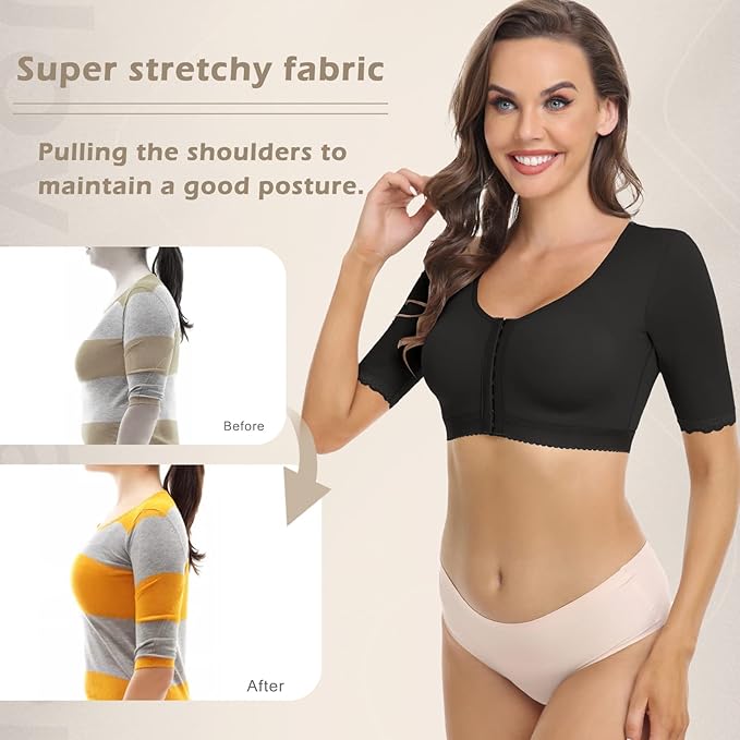 JOYSHAPER Upper Arm Shapers for Women Compression Sleeves Shapewear Crop Top Slimming Arm Slimmer Vest