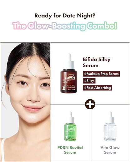 IT’S SKIN Dr.Savers Bifida Silky Serum 1.01 fl.oz, Skin Barrier Repair Serum, Bifida Complex, Multi Peptide Ampoule, Smooth Texture, Supple Moisturizer for Sensitive or Dry Skin, Korean Skincare