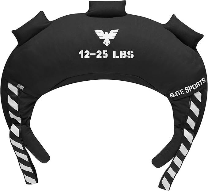 Elite Sports Bulgarian Canvas Bag, Fitness Canvas MMA Gym Cross Workout Training Sandbag 17, 25, 33, 45 lbs (UNFILLED)