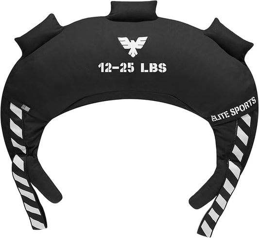 Elite Sports Bulgarian Canvas Bag, Fitness Canvas MMA Gym Cross Workout Training Sandbag 17, 25, 33, 45 lbs (UNFILLED)