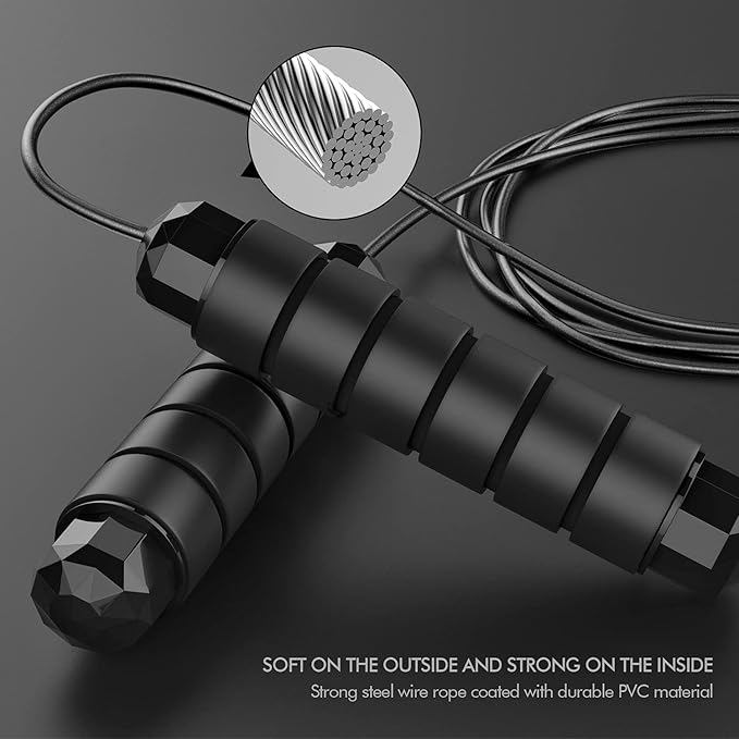 Jump Rope, Tangle-Free Rapid Speed Jumping Rope Cable