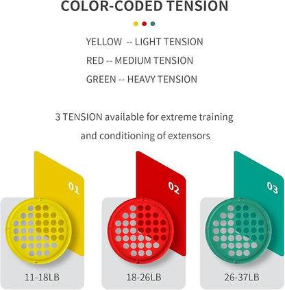 Hand Exercise Webs for Physical Therapy, Hand Grip Strengthener, Finger Exerciser, Portable Size, Latex Free, 7" Diameter
