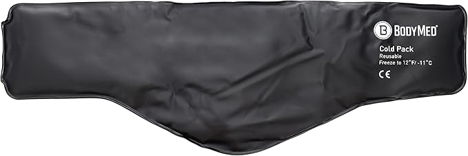 BodyMed Heavy Duty Reusable Urethane Ice Pack for Neck - Professional Grade Cold Therapy for Injuries, Aches, Swelling, Bruises, Sprains - 23 in. Long (Neck Contour)