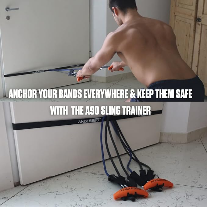 Angles90 Resistance Bands - Combine Resistance, Suspension & Weight Training - Home Workout Equipment