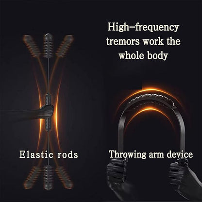 Elastic Fitness bar, Weight bar, Core Strength Training, Arm Twister, Home Gym Workout, Suitable for Men, Women Body Shaping and Fat Burning Training