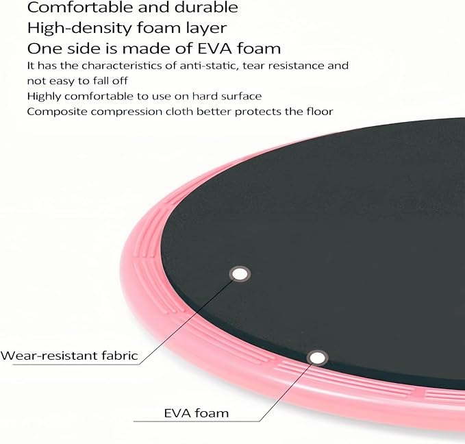 Exercise Core Sliders, Dual Sided Exercise Gliding Discs Use on Carpet or Hardwood Floors, Light and Portable, Perfect for Abdominal&Core Workouts