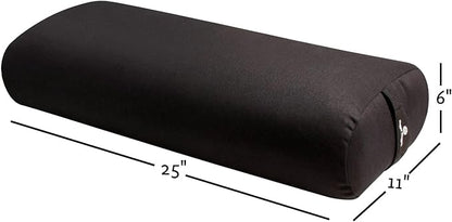 Hugger Mugger Standard Yoga Bolster - Firm, Supportive, Handmade, Durable