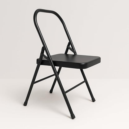 Yogikuti Yoga Chair(Standard) Backless/Folding Chair for Restorative & Iyengar Yoga Practie, Meditation/Fitness