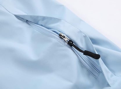 GIISAM Mens Windproof Jacket Waterproof Lightweight Mountain Sport Jacket for Men Hooded Windbreaker Raincoat