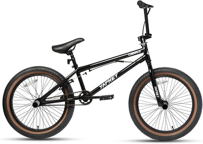 Freestyle BMX Bike, 20 Inch Yaphet Bicycle for Teen Beginner and Adult Riders, Bike with Hi-Ten Steel Frame, Multiple Colors