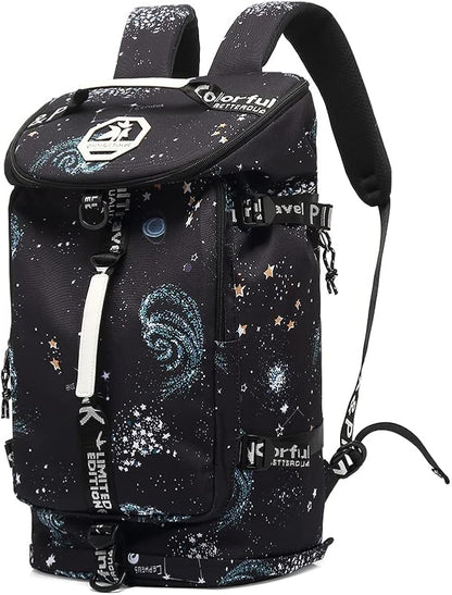 Kalesi Cool Gym Duffle Bag Backpack 4-Way Waterproof with Shoes Compartment for travel Sport Hiking laptop Lightweight