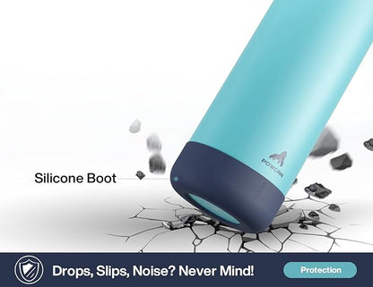 40 oz Insulated Water Bottle with 2-in-1 Straw and Spout Lid, Keep Cold 24H, Leak-Proof, BPA-Free, Double Wall Stainless Steel Water Bottle for Sports, Gym, Travel, and School (Big Wave)