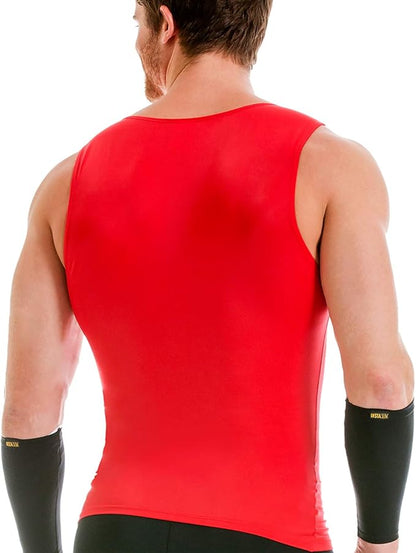 Insta Slim -Made in USA- Compression Tank-Top Shapewear for Men. Tummy Control Slimming Body-Shaper for Belly & Back Support