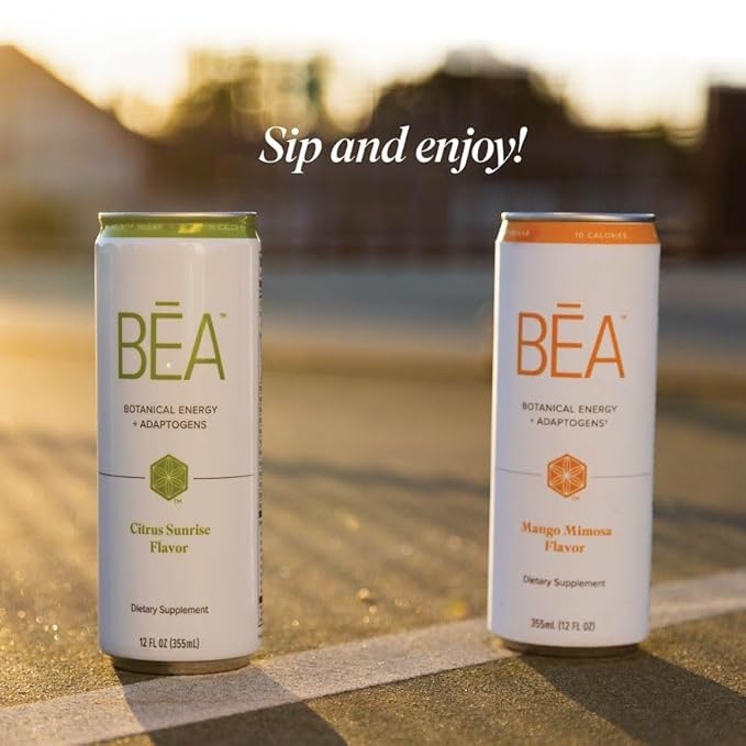 Isagenix BEA Sparkling Energy Drink - Energy & Metabolism Support - Whole-Food Sourced Ingredients - Includes Antioxidant Vitamins A, C & E - Vegan-Friendly - Citrus Sunshine, 12 Servings