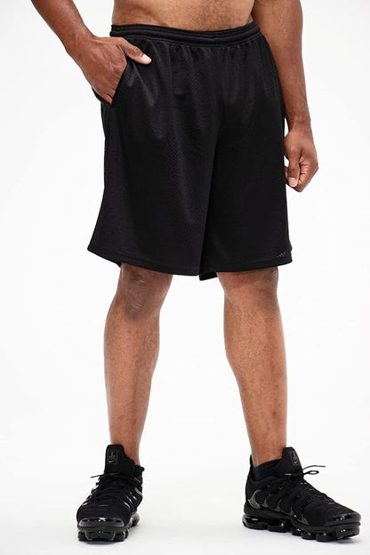 DEVOPS Men's 2-Pack Loose-Fit 10" Workout Gym Shorts with Pockets