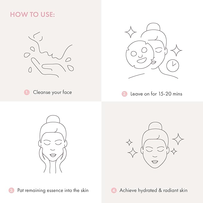 ESW Beauty The Pink Dream - Moisturizing Raw Juice Face Mask - Hydrating with Watermelon, Rose Water & Grapefruit for Dry, Sensitive Skin - Vitamins C & E for Radiance