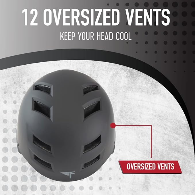 Flybar Bike Helmet- Multi Sport Dual Certified Adjustable Dial, Lightweight Skateboard Helmet, Roller Skating, Pogo, Electric Scooter, Snowboard, Boys and Girls Kids- Adults Helmets