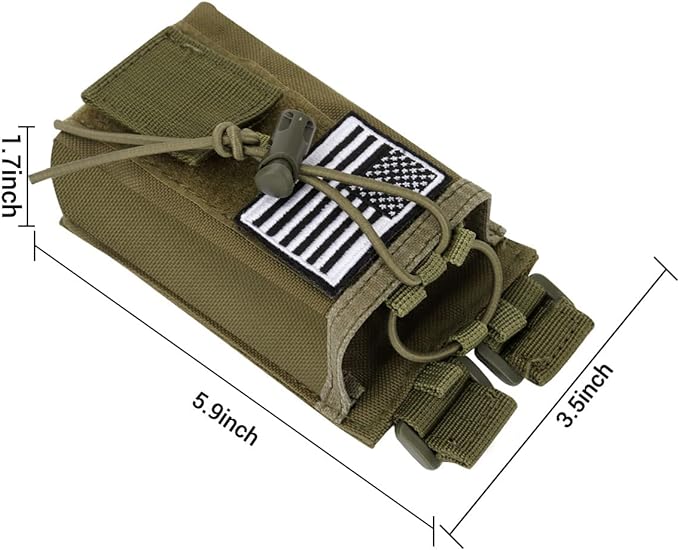 2 Pack Radio Case Radio Holder Molle Tactical UV-5R F8HP F8HP UV-5R UV-5R GT-3 GT-3 UV-82 UV-82 Two