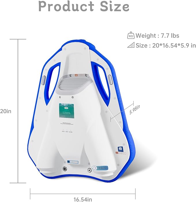 Electric Swimming Kickboard for Kids,Motorized Swim Board with Water Gun, Motorized Swim Training for Children Adults, 60N Thrust, 198 lbs Buoyancy, 25V Rechargeable Battery