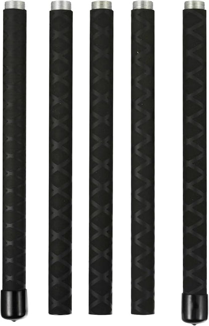 The Huang Yunming yoga stick is made of sturdy steel that is 5 feet high and an adjustable stretching stick, providing flexibility, agility, and balance. Multi functional fitness stick with 5 steel pipes