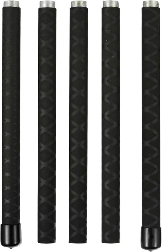 The Huang Yunming yoga stick is made of sturdy steel that is 5 feet high and an adjustable stretching stick, providing flexibility, agility, and balance. Multi functional fitness stick with 5 steel pipes