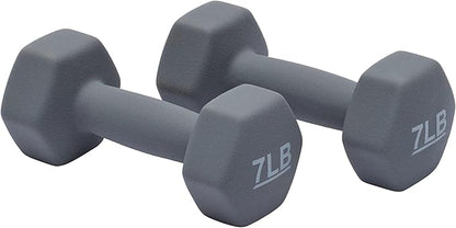 Amazon Basics Neoprene Dumbbell Hand Weights for Exercise and Muscle Toning