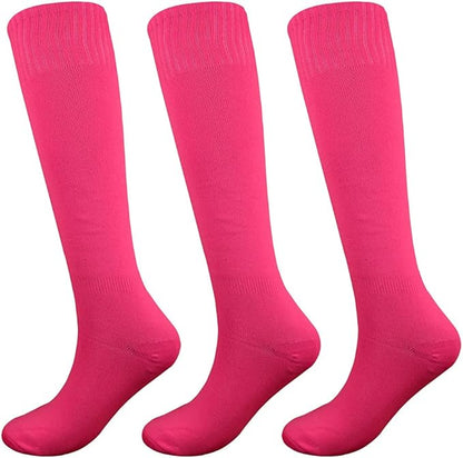Fitliva Knee High Long Sports Socks Unisex Multicolor 3/6/12 Pairs