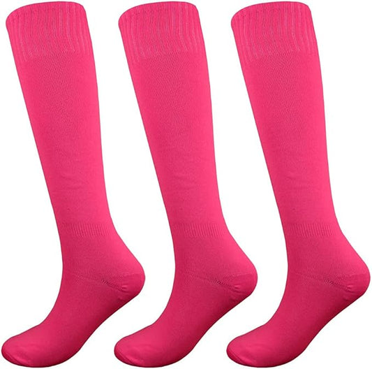 Fitliva Knee High Long Sports Socks Unisex Multicolor 3/6/12 Pairs