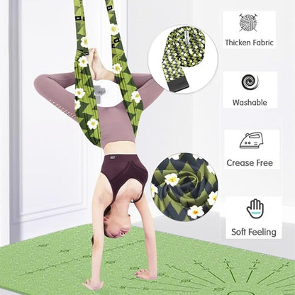 TOCO FREIDO Waist Back Leg Stretch Strap/Yoga Fitness Band, Leg Stretching Assist Trainer, Yoga Stretcher, Back Bend Split Inversion Strap for Fitness, Dance, Ballet, Gymnastics