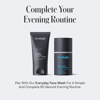 Geologie Retinol Anti-Aging Face Cream | Advanced .3% Retinol Formula for Effective Results | Reduce Fine Lines & Wrinkles | Protect & Repair Skin With Hyaluronic Acid & Niacinamide | For Men & Women