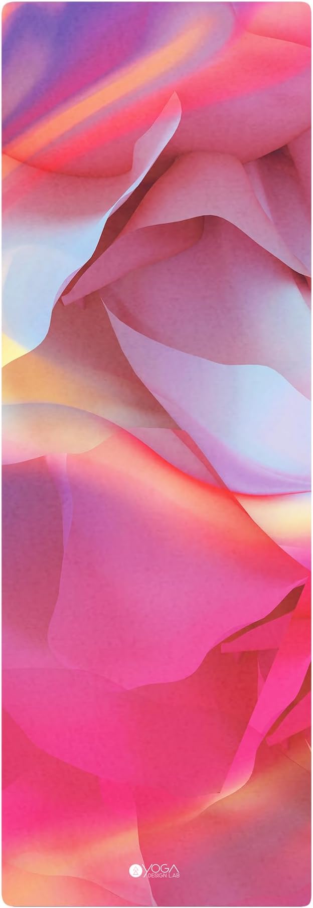 YOGA DESIGN LAB | The Combo Yoga Mat | 2-in-1 Mat+Towel | Eco Luxury | Ideal for Hot Yoga, Power, Bikram, Ashtanga, Sweat | Studio Quality | Includes Carrying Strap!