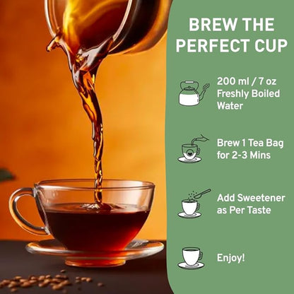 HANDPICK, Earl Grey Black Tea Bags (100 Count) Bergamot Oil | Caffeinated, Earl Grey Tea Bags | Flavoured With Citrus and Bergamot Brew Hot/Iced Tea with or without milk