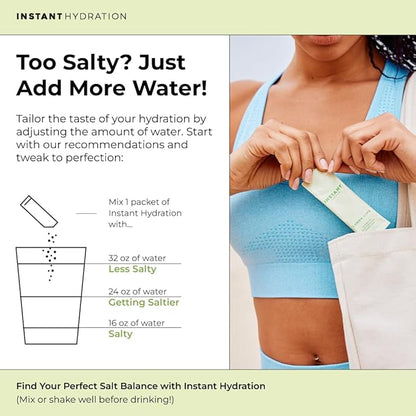 Instant Hydration Electrolytes Powder Packets - Lemon Lime Drink Mix - Zero Sugar - Keto, Vegan, Gluten-Free, Non-GMO - Boost Recovery, Brain Health, Muscle & Tissue Support- 30 Sticks