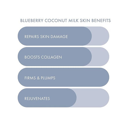 ESW Beauty Blueberry Coconut Milk - Firming Plant-Based Milk Face Mask - Rejuvenating with Blueberry & Coconut for Mature Skin - Firms & Reduces Fine Lines