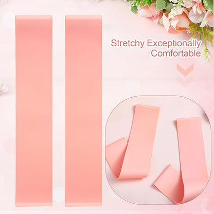 2 Pcs Toe and Foot Stretcher for Ballet, Feet Arch Stretching Band Pink Foot Resistance Band for Gymnastics, Ballet, Dancers, Artistic Swimmers, Improved Flexibility and Technique