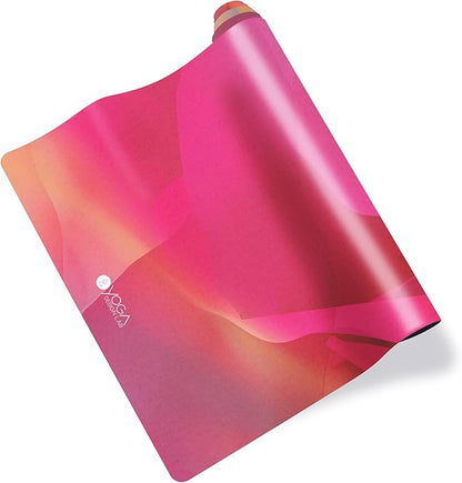 YOGA DESIGN LAB | The Combo Yoga Mat | 2-in-1 Mat+Towel | Eco Luxury | Ideal for Hot Yoga, Power, Bikram, Ashtanga, Sweat | Studio Quality | Includes Carrying Strap!