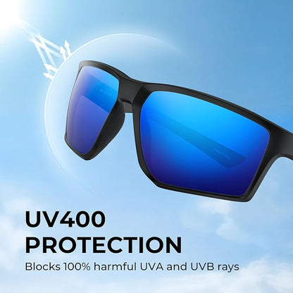 KastKing Osage Polarized Sport Sunglasses for Men and Women, Ideal for Driving Fishing Cycling Running, UV Protection